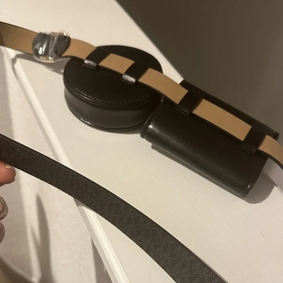 Michael Kors Black Pouch Belt Set - Picture 6 of 6